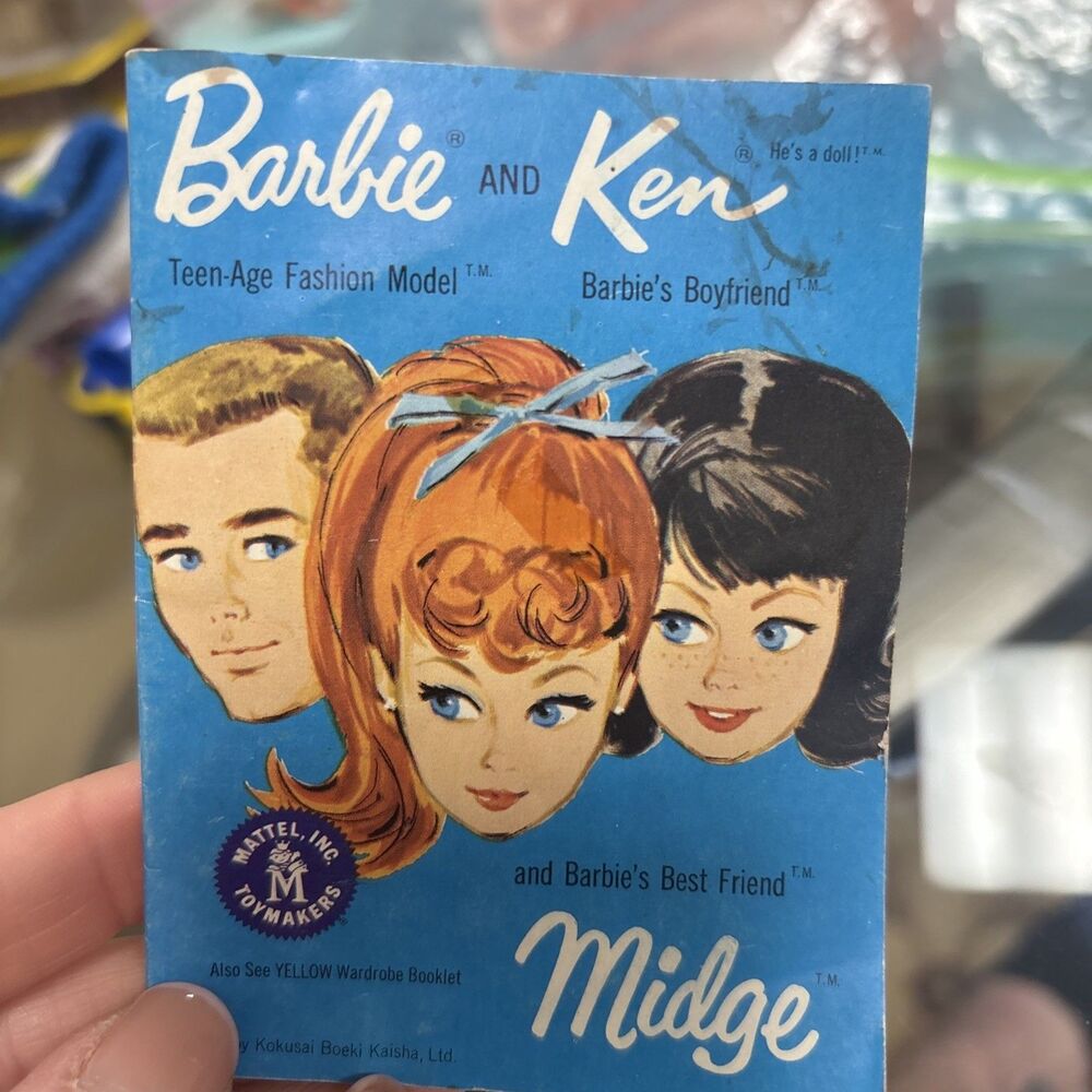 Vintage 1962 Mattel Barbie/Ken/Midge Mini Fashion Booklet/Catalog